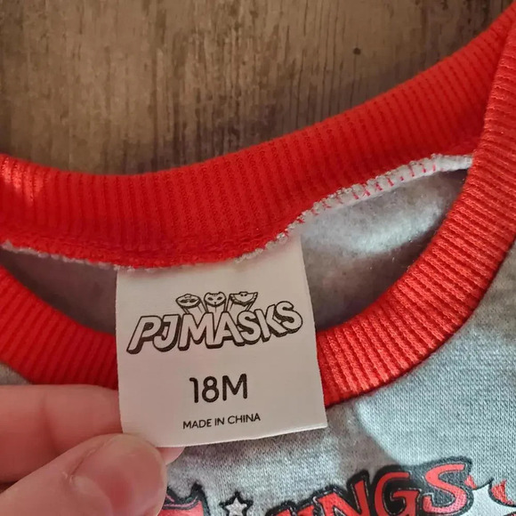 NWT PJ Masks Boys' Wings Stripes Shields Pullover & Jogger 2 Pc Outfit Set 18M - Picture 4 of 15